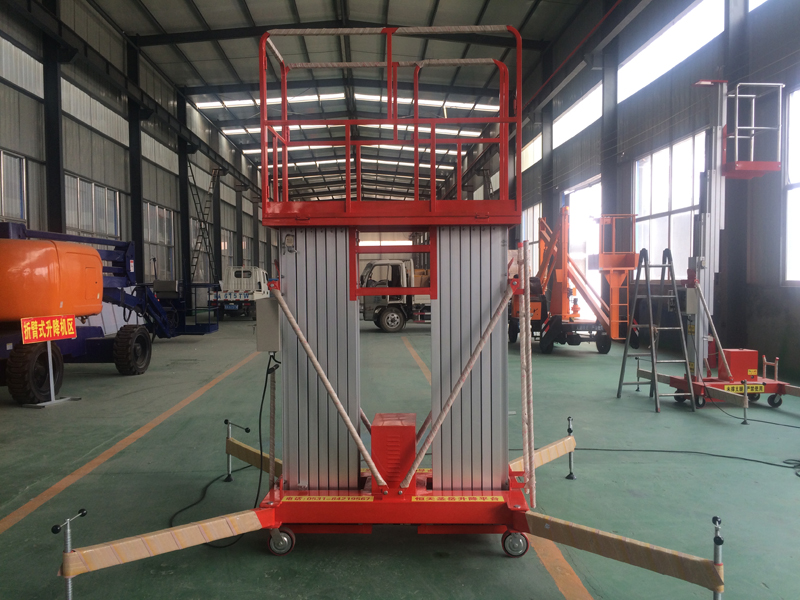 雙桅桿鋁合金升降平臺 雙桅桿鋁合金升降平臺